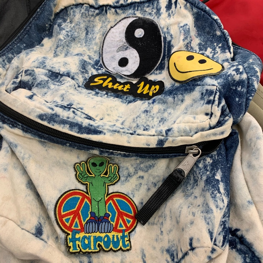 Vintage denim Jansport backpack